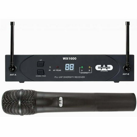 CAD AUDIO UHF Wireless Diversity Sys, 100 channel with Handheld Mic