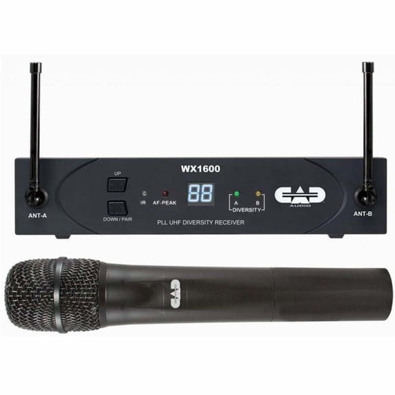 CAD AUDIO UHF Wireless Diversity Sys, 100 channel with Handheld Mic