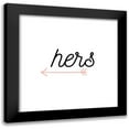 thumbnail image 1 of CAD DESIGNS 12x12 Black Modern Framed Museum Art Print Titled - Her Arrow, 1 of 5