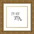 thumbnail image 1 of CAD DESIGNS 20x20 Gold Ornate Wood Framed with Double Matting Museum Art Print Titled - Im Her Mr., 1 of 4