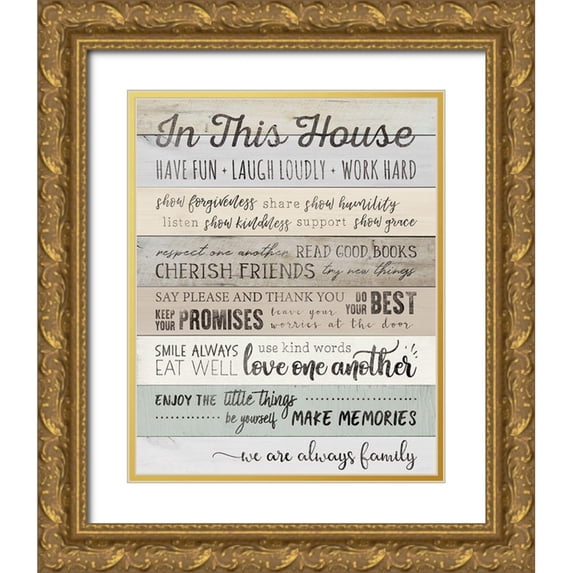 CAD DESIGNS 20x24 Gold Ornate Wood Framed with Double Matting Museum Art Print Titled - In This