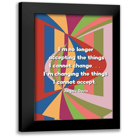 CAD Designs 11x14 Black Modern Framed Museum Art Print Titled - Changing the Things