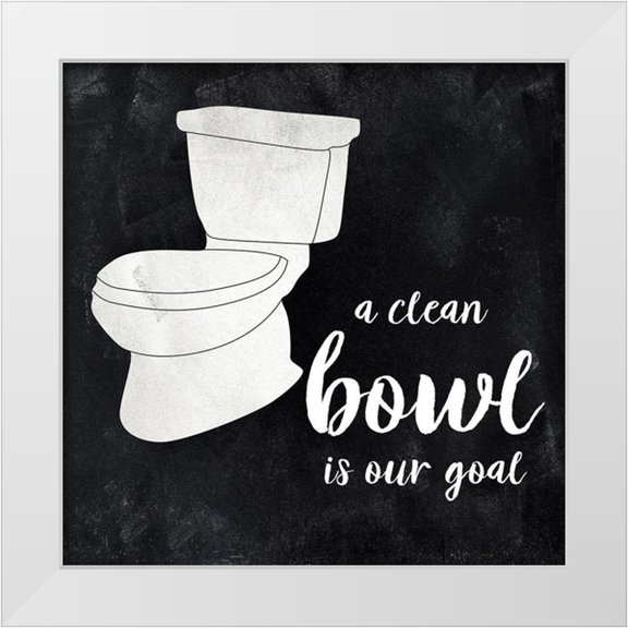 CAD Designs 12x12 White Modern Wood Framed Museum Art Print Titled - A Clean Bowl