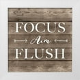 thumbnail image 1 of CAD Designs 12x12 White Modern Wood Framed Museum Art Print Titled - Focus Aim Flush, 1 of 4
