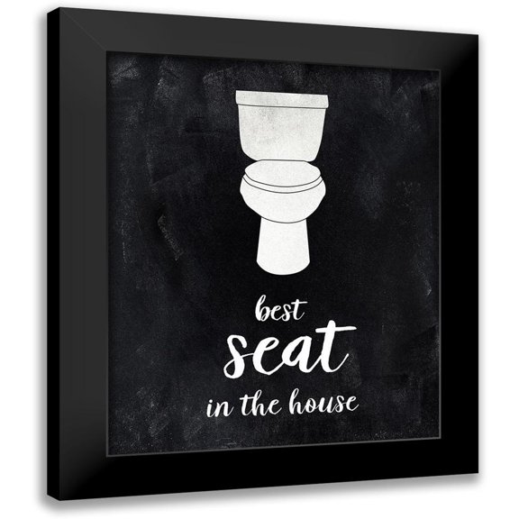 CAD Designs 12x14 Black Modern Framed Museum Art Print Titled - Best Seat