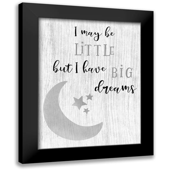 CAD Designs 12x14 Black Modern Framed Museum Art Print Titled - Big Dreams