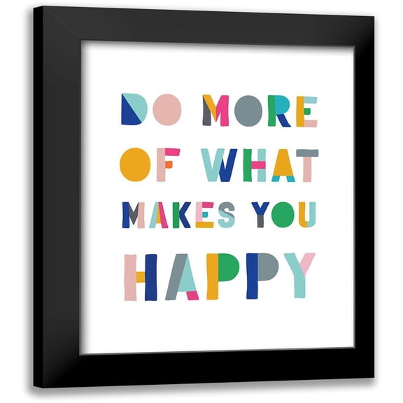 CAD Designs 12x14 Black Modern Framed Museum Art Print Titled - Do More