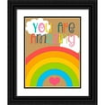 thumbnail image 1 of CAD Designs 12x14 Black Ornate Wood Framed with Double Matting Museum Art Print Titled - You Are Amazing, 1 of 4