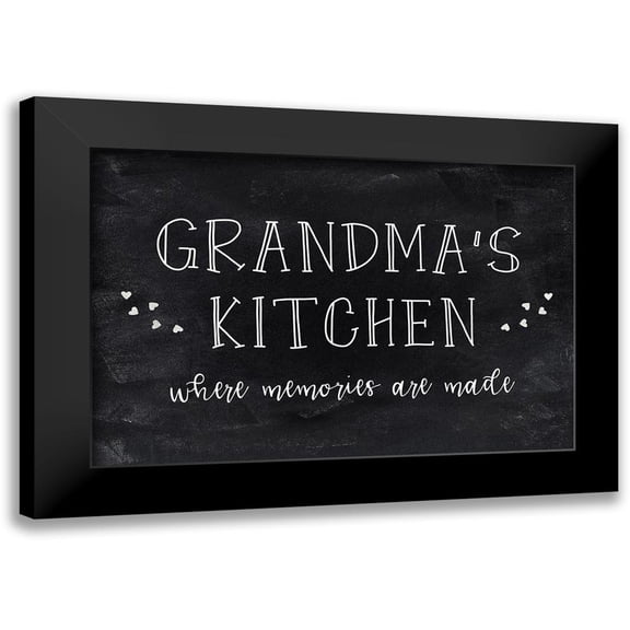 CAD Designs 14x11 Black Modern Framed Museum Art Print Titled - Grandmas Kitchen