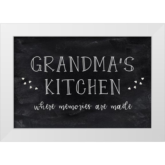 CAD Designs 14x11 White Modern Wood Framed Museum Art Print Titled - Grandmas Kitchen