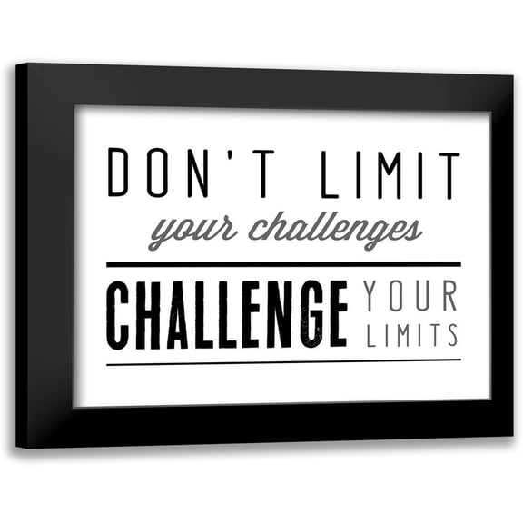 CAD Designs 14x12 Black Modern Framed Museum Art Print Titled - Challenge