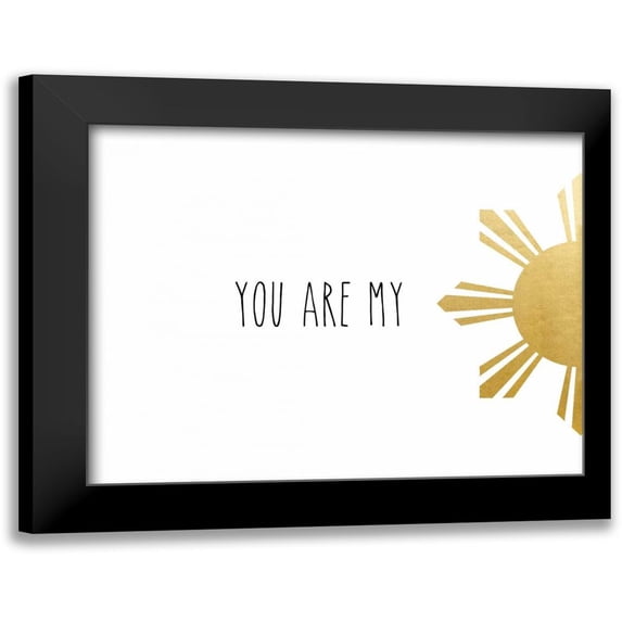 CAD Designs 14x12 Black Modern Framed Museum Art Print Titled - You Are My