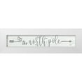 thumbnail image 1 of CAD Designs 14x6 White Modern Wood Framed Museum Art Print Titled - To The North Pole, 1 of 4