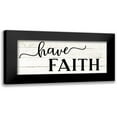 thumbnail image 1 of CAD Designs 14x8 Black Modern Framed Museum Art Print Titled - Have Faith, 1 of 5