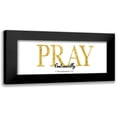 thumbnail image 1 of CAD Designs 14x8 Black Modern Framed Museum Art Print Titled - Pray Continually, 1 of 5