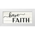 thumbnail image 1 of CAD Designs 14x8 White Modern Wood Framed Museum Art Print Titled - Have Faith, 1 of 4