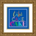 thumbnail image 1 of CAD Designs 15x15 Gold Ornate Wood Framed with Double Matting Museum Art Print Titled - Cake Cake Cake, 1 of 4