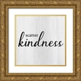 thumbnail image 1 of CAD Designs 15x15 Gold Ornate Wood Framed with Double Matting Museum Art Print Titled - Scatter Kindness, 1 of 4