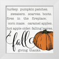 thumbnail image 1 of CAD Designs 15x15 White Modern Wood Framed Museum Art Print Titled - Fall Giving Thanks, 1 of 4