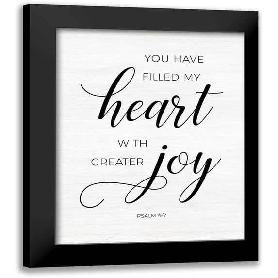 CAD Designs 15x18 Black Modern Framed Museum Art Print Titled - Greater Joy