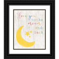 thumbnail image 1 of CAD Designs 15x18 Black Ornate Wood Framed with Double Matting Museum Art Print Titled - To the Moon and Back, 1 of 4