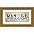 thumbnail image 1 of CAD Designs 18x10 Gold Ornate Wood Framed with Double Matting Museum Art Print Titled - Man Cave Good Times, 1 of 4