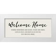 thumbnail image 1 of CAD Designs 18x10 White Modern Wood Framed Museum Art Print Titled - Designs - Welcome Home, 1 of 4