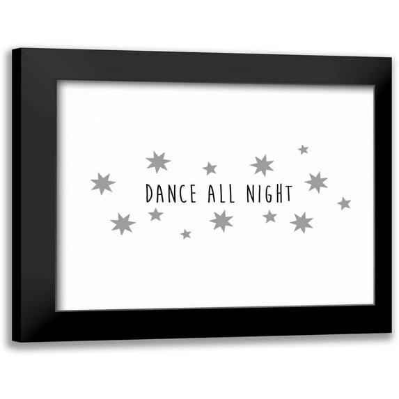 CAD Designs 18x15 Black Modern Framed Museum Art Print Titled - Dance All Night