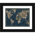 thumbnail image 1 of CAD Designs 18x15 Black Ornate Wood Framed with Double Matting Museum Art Print Titled - Navy Atlas, 1 of 4
