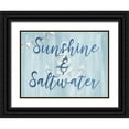 thumbnail image 1 of CAD Designs 18x15 Black Ornate Wood Framed with Double Matting Museum Art Print Titled - Sunshine and Saltwater, 1 of 4