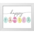 thumbnail image 1 of CAD Designs 18x15 White Modern Wood Framed Museum Art Print Titled - Happy Easter, 1 of 4