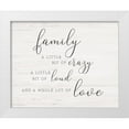 thumbnail image 1 of CAD Designs 18x15 White Modern Wood Framed Museum Art Print Titled - Little Bit of Family, 1 of 4