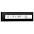 thumbnail image 1 of CAD Designs 18x6 Black Modern Framed Museum Art Print Titled - Home Is, 1 of 5