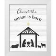 thumbnail image 1 of CAD Designs 20x24 White Modern Wood Framed Museum Art Print Titled - The Savior Is Born, 1 of 4