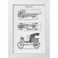 thumbnail image 1 of CAD Designs 23x32 White Modern Wood Framed Museum Art Print Titled - Industrial Motorcar, 1 of 4