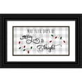 thumbnail image 1 of CAD Designs 24x14 Black Ornate Wood Framed with Double Matting Museum Art Print Titled - Buffalo Check Merry, 1 of 4