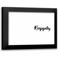 thumbnail image 1 of CAD Designs 24x20 Black Modern Framed Museum Art Print Titled - Happily Ever, 1 of 5