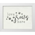 thumbnail image 1 of CAD Designs 24x20 White Modern Wood Framed Museum Art Print Titled - Love Grows, 1 of 4