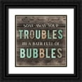thumbnail image 1 of CAD Designs 26x26 Black Ornate Wood Framed with Double Matting Museum Art Print Titled - Warm Bubble Bath, 1 of 4