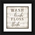 thumbnail image 1 of CAD Designs 26x26 Black Ornate Wood Framed with Double Matting Museum Art Print Titled - Wash Brush, 1 of 4