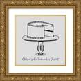 thumbnail image 1 of CAD Designs 26x26 Gold Ornate Wood Framed with Double Matting Museum Art Print Titled - Stressed Spelled Backwards, 1 of 4