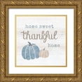 thumbnail image 1 of CAD Designs 26x26 Gold Ornate Wood Framed with Double Matting Museum Art Print Titled - Thankful Home, 1 of 4