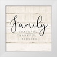 thumbnail image 1 of CAD Designs 26x26 White Modern Wood Framed Museum Art Print Titled - Family, 1 of 4