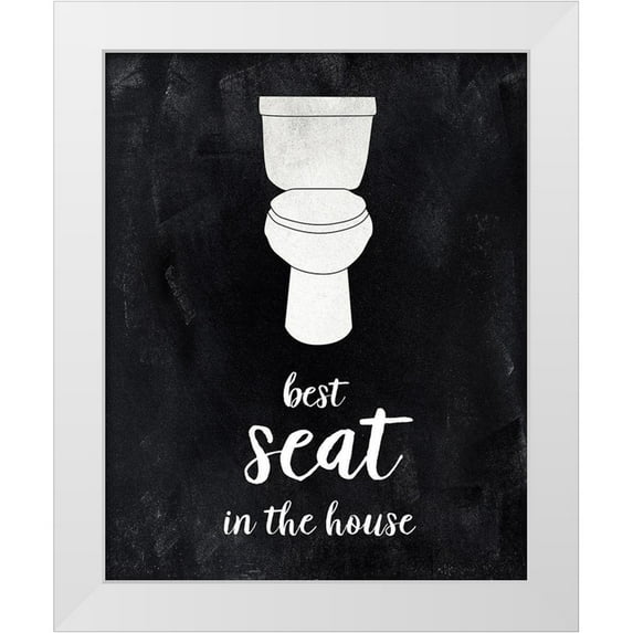 CAD Designs 26x32 White Modern Wood Framed Museum Art Print Titled - Best Seat