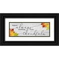 thumbnail image 1 of CAD Designs 32x13 Black Ornate Wood Framed with Double Matting Museum Art Print Titled - Always Thankful, 1 of 4