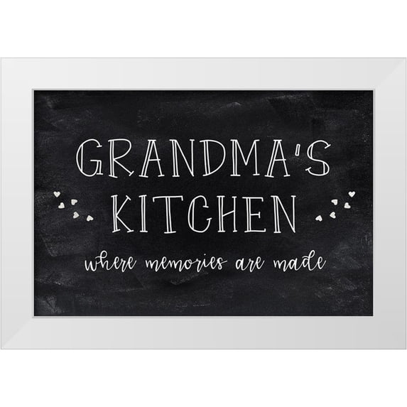 CAD Designs 32x23 White Modern Wood Framed Museum Art Print Titled - Grandmas Kitchen