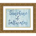 thumbnail image 1 of CAD Designs 32x25 Gold Ornate Wood Framed with Double Matting Museum Art Print Titled - Sunshine and Saltwater, 1 of 4