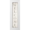 thumbnail image 1 of CAD Designs 7x18 White Modern Wood Framed Museum Art Print Titled - Welcome, 1 of 4