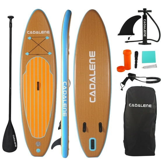 CADALENE 10 ft Inflatable Stand up Paddle Board for Adults & Youth, Anti-Slip SUP Paddleboard with Premium Accessories