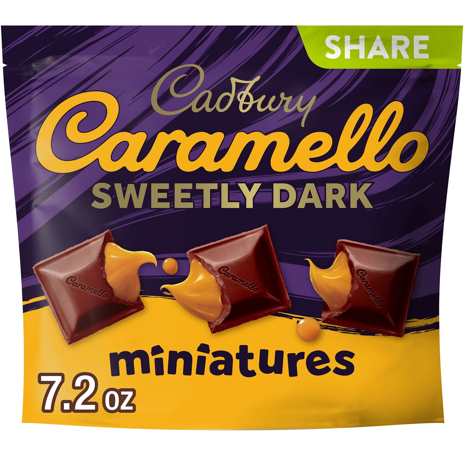 CADBURY CARAMELLO SWEETLY DARK Miniatures Semi-Sweet Dark